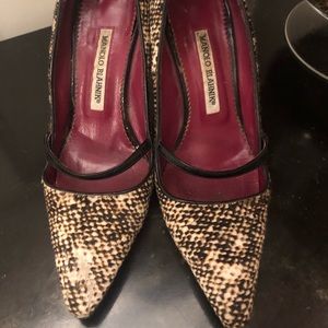 COPY - Manolo Blahnik calf tweed  heels Size 37